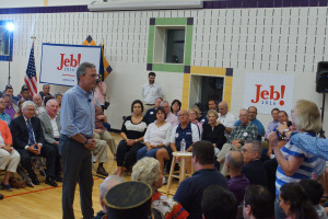 Jeb takes a question from Jessica Lubien of Manchester.