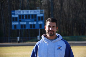 Staff photo by Mike Bourk Tom Babaian returns to coach football at Pelham High School.